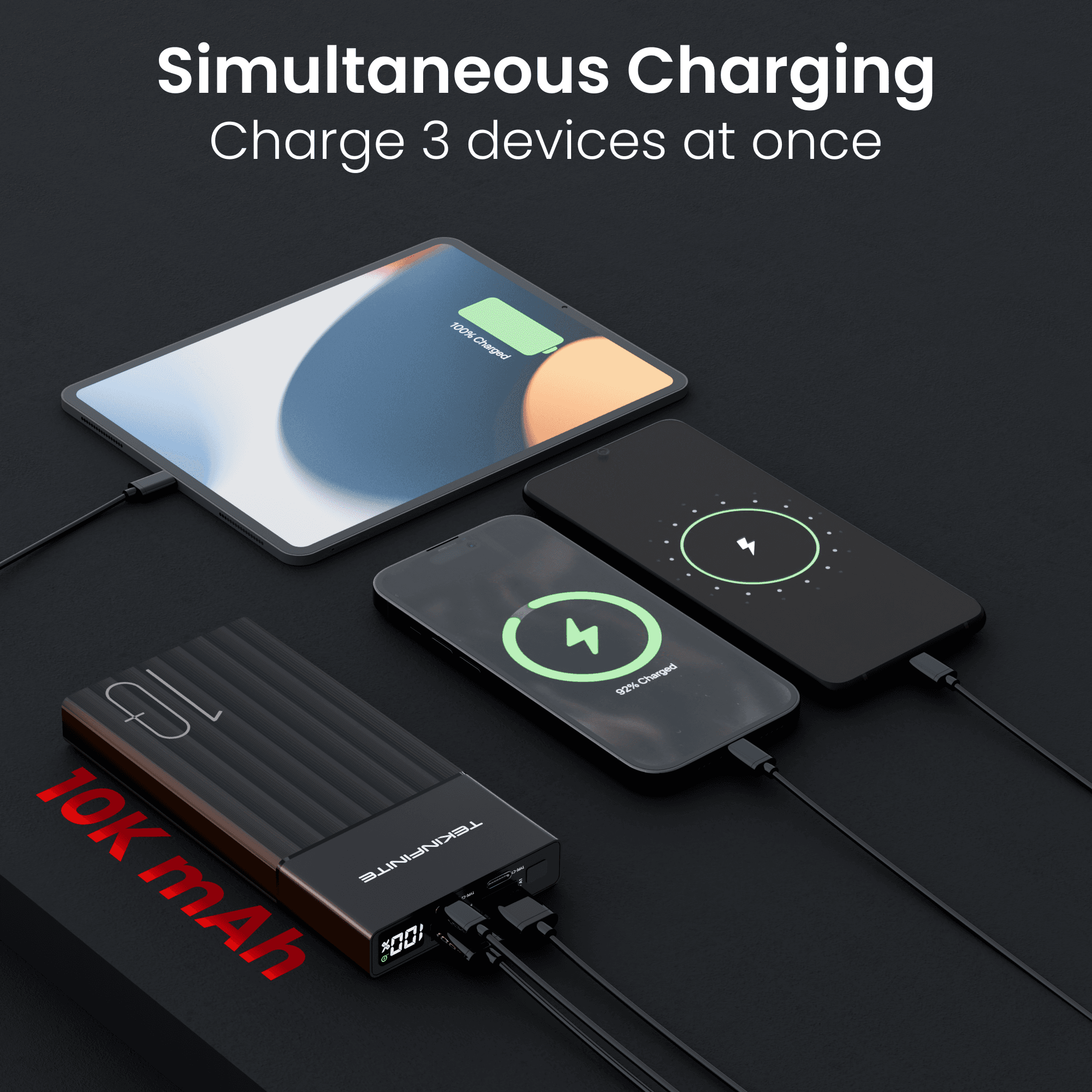 PowerPulse 10K charging multiple devices